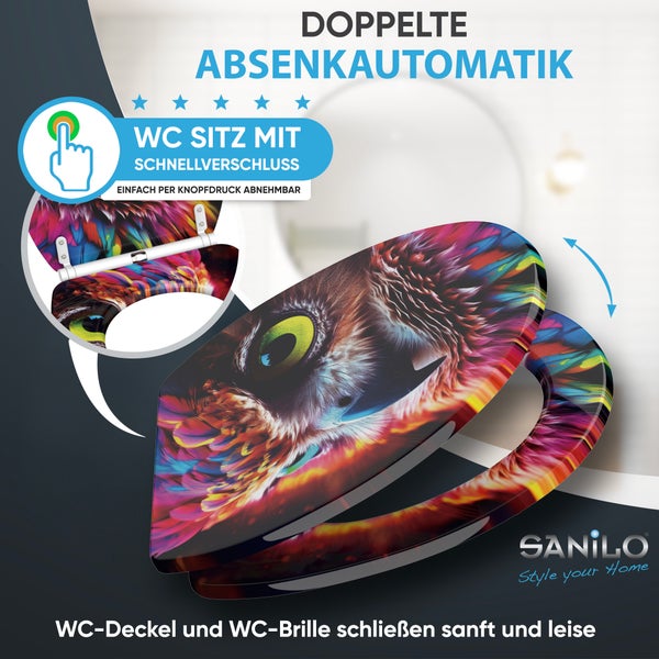 WC-Sitz mit Absenkautomatik & Top Fix Aurora