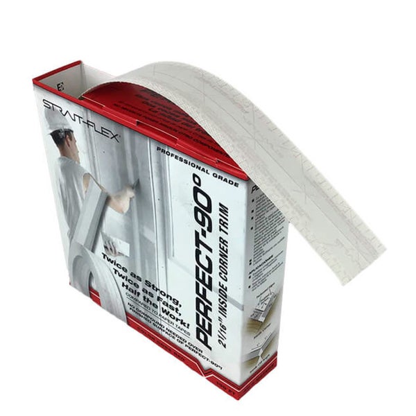 Strait-Flex Perfect-90 Kantenschutzband für Innenecken im Spenderkarton für den Trockenbau.