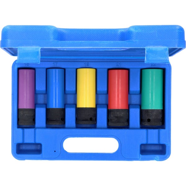 BRILLIANT TOOLS 1/2 Alu-Felgen-Kraft-Stecknuss-Satz 5tlg. - BT691010