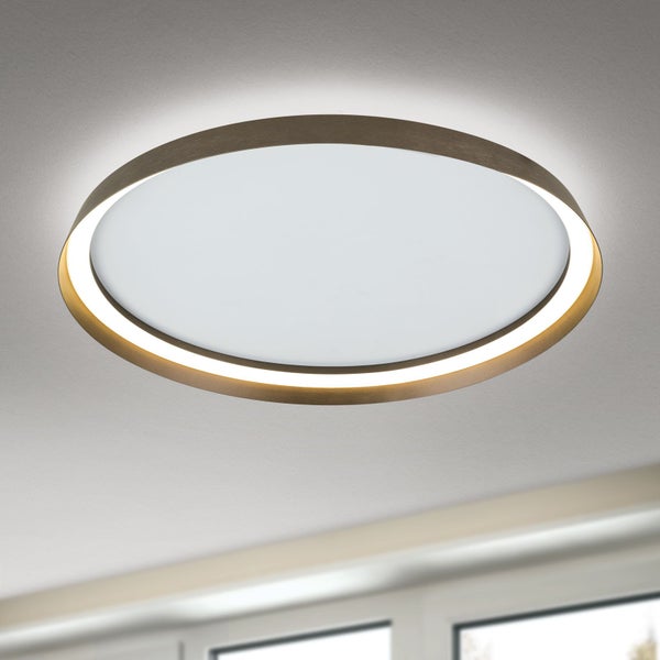 Ovale Deckenleuchte mit indirekter Beleuchtung