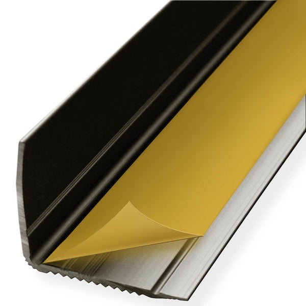 FLOORDIREKT Stufenkantenprofil Integral - Eckig und Selbstklebend - Bronze - 3 x 2 x 100 cm
