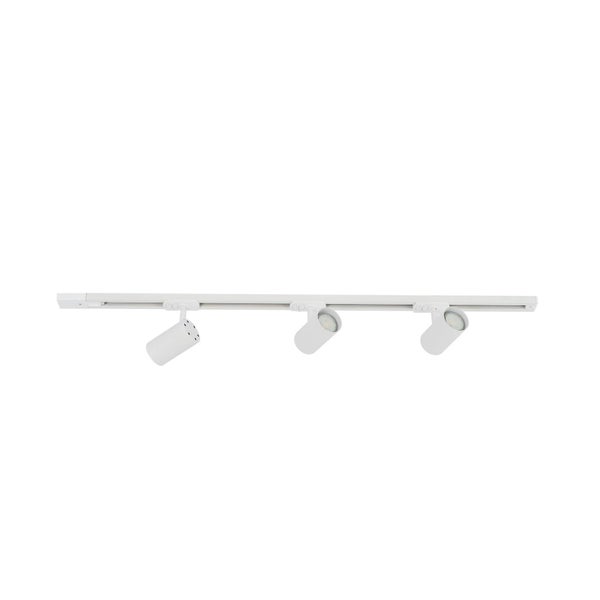 Lindby Stromschienenleuchte Linaro (Modern) in Weiß aus Metall (3 flammig, GU10) - 1-Phasen Stromschiene Stromschienenstrahler Wohnzimmerleuchte