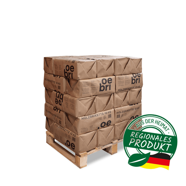 Oebri Ruf Premium Briketts 10kg x 30 Gebinde 300kg Palette