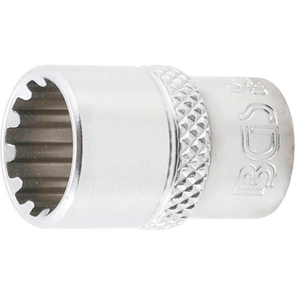 BGS Steckschlüssel-Einsatz Gear Lock Antrieb Innenvierkant 6,3 mm (1/4) SW 11 mm - 10111
