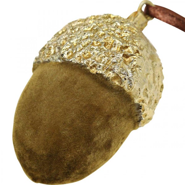 Dekorativer Eichelanhänger mit Band zur Aufhängung