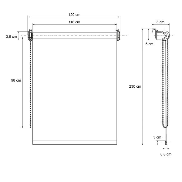 Detailaufnahme eines Stoffes mit Naht