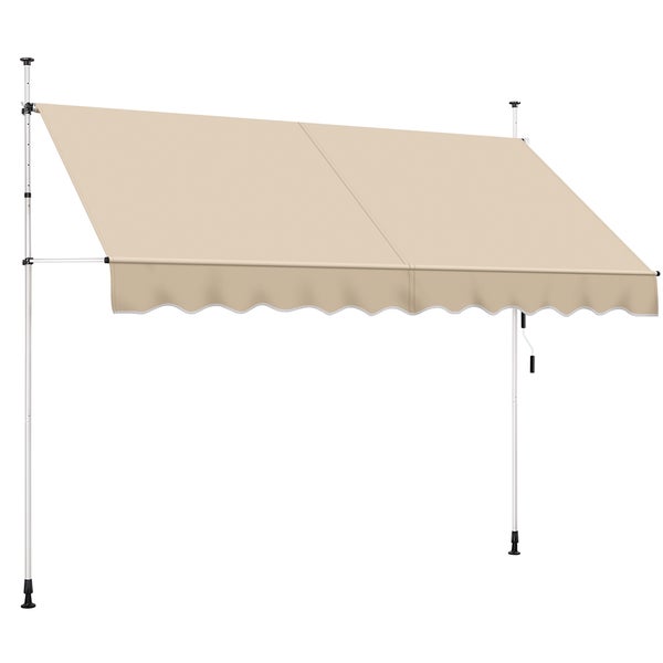 Freistehende Markise mit Handkurbel für den Außenbereich