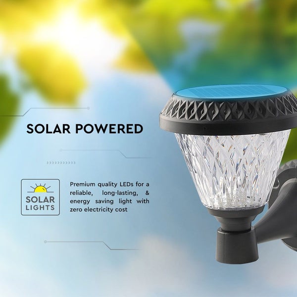 Solarleuchte mit LED-Technologie für den Aussenbereich.