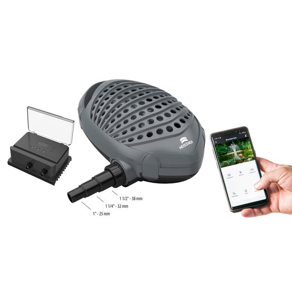 Heissner Teichpumpe mit Steuerung und Smartphone-App