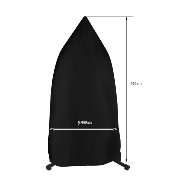 ML-Design Hängesessel Abdeckung mit Reißverschluss und Kordelzug, 190x115 cm, Wasserdicht, Winddicht, UV-Beständig, Schwerlast Reißfest Oxford Gewebe, Hängestuhl Hängekorb Schwingsessel Schutzhülle