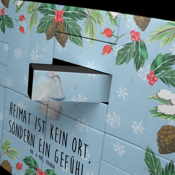 Mr. & Mrs. Panda Befüllbarer Adventskalender Elefant Seifenblasen - Blau Pastell