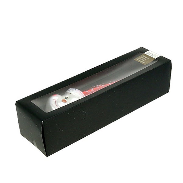 Schneemannkerze in länglicher Geschenkverpackung