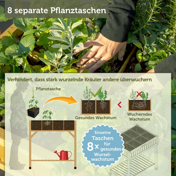 VegTrug® Kräutergarten - Natur - 78x58x80 cm
