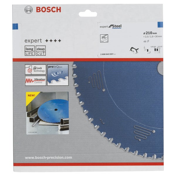Bosch Expert Kreissägeblatt für Stahl, Durchmesser 210 mm