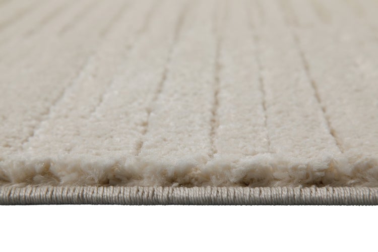Kurzflor Teppich Creme Beige Sven WECONhome 120x170 cm