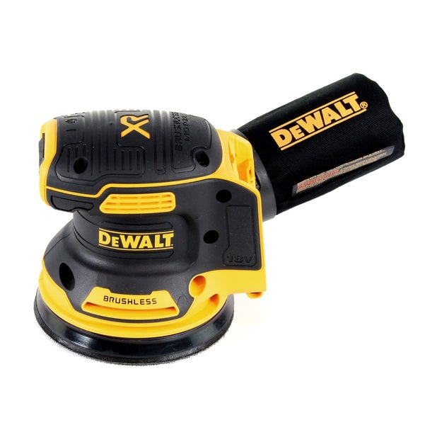 DeWalt Akku-Exzenterschleifer 18 Volt mit bürstenlosem Motor und Staubfangsack