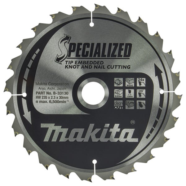 Makita SPECIALIZED Sägeblatt 235x30x24Z - B-33130