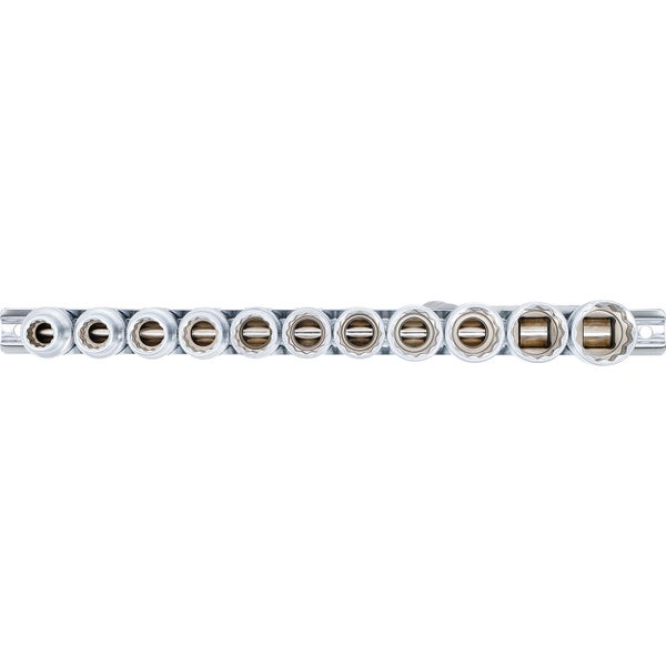 BGS Steckschlüssel-Einsatz-Satz Zwölfkant Antrieb Innenvierkant 12,5 mm (1/2) SW 10 - 21 mm 11tlg. - 9107