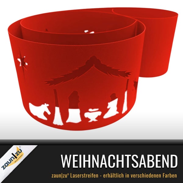 Zaunstreifen mit Weihnachtsmotiv