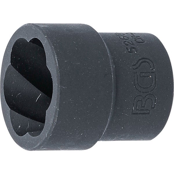 BGS Spiral-Profil-Steckschlüssel-Einsatz / Schraubenausdreher Antrieb Innenvierkant 12,5 mm (1/2) SW 22 mm - 5268-22