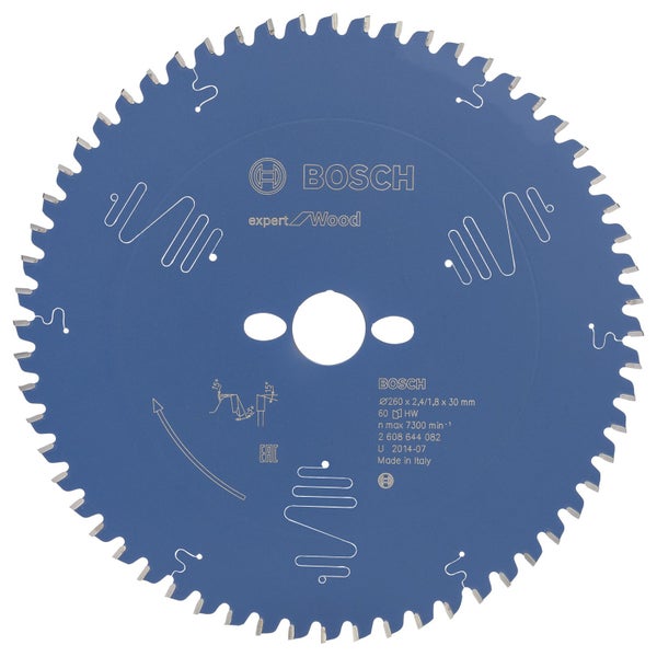Bosch Kreissägeblatt Expert for Wood für Kapp- und Gehrungssägen 260 x 30 x 2,4 mm 60 - 2608644082