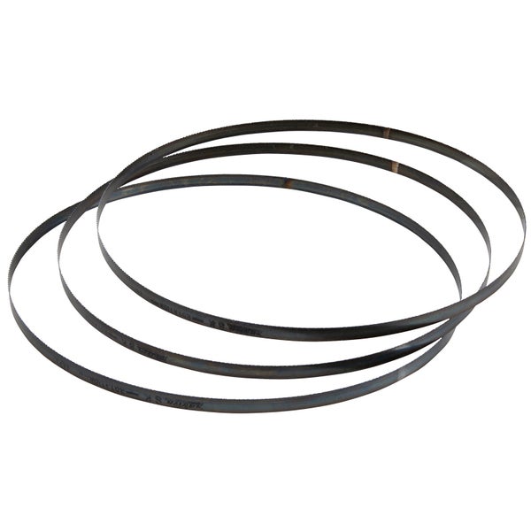 Drei Metallsägebänder im Detail