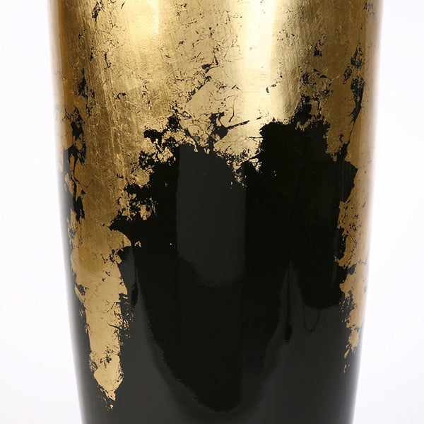 Übertopf XXL GILDE Übertöpfe Höhe 76cm goldfarben, schwarz Fiberglas, Poly