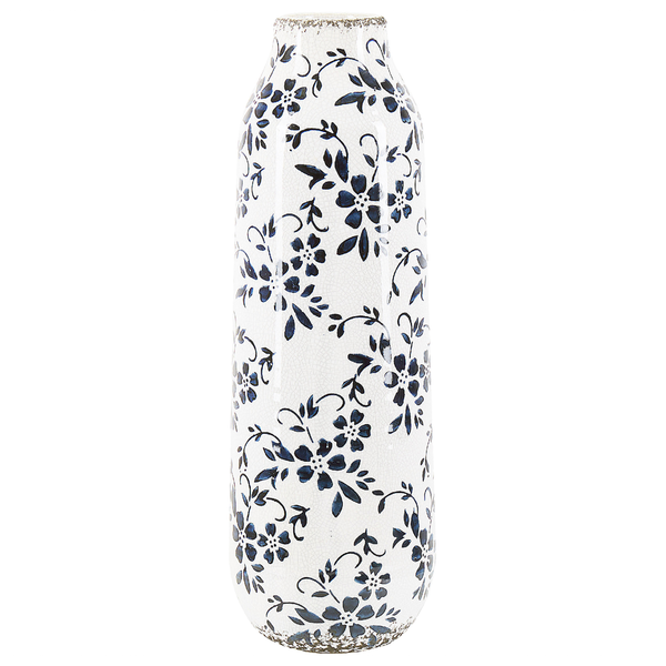 Blumenvase MULAI Steinzeug 35 cm Weiß