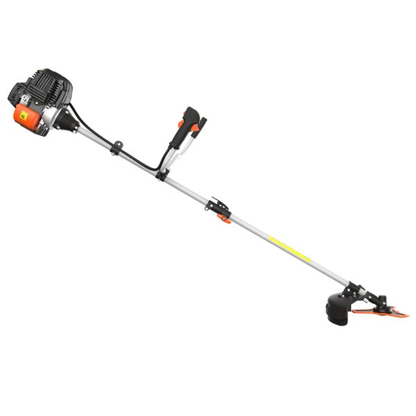 FUXTEC Benzin Motorsense FX- 4MS131 - 31ccm | 1PS Freischneider |Notstop| 7,5kg  | 320 mm  | mit Faden + Messer | 4-Takt | Komfort Tragegurt