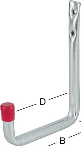 VORMANN Wandhaken U-Form ohne Gummierung 250 mm STA verz - 001450008Z