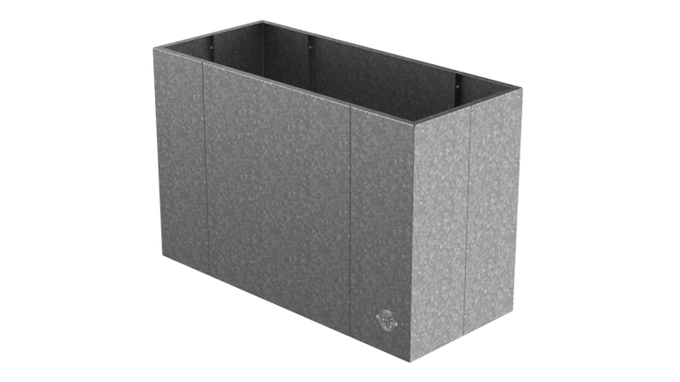 Hochbeet klassisch ELEO Monterosso 45 x 90 x 68 cm Metall verzinkt