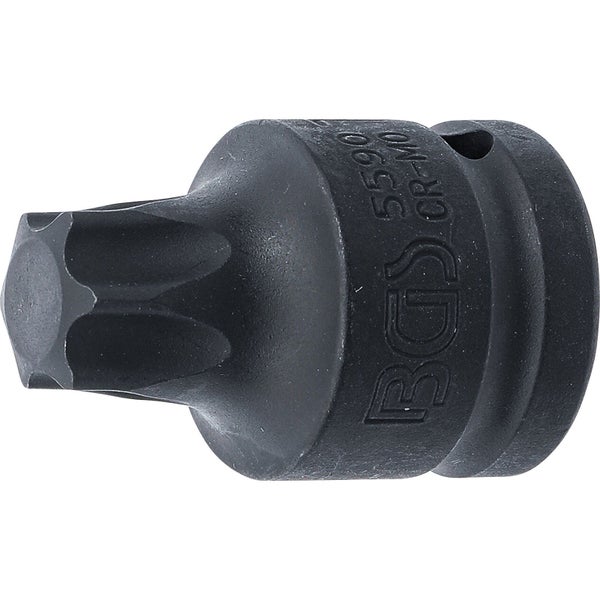 BGS Kraft-Bit-Einsatz Antrieb Innenvierkant 20 mm (3/4) T-Profil (für Torx) T90 - 5590