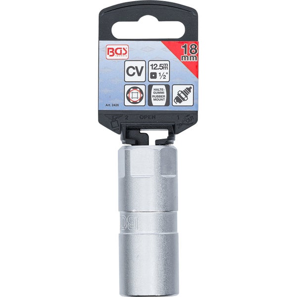 BGS Technic Zündkerzen-Steckschlüssel 18 mm