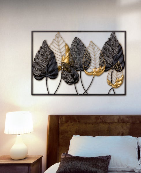 Wandrelief GILDE Wandreliefs Höhe 65cm Breite 95cm schwarz Metall