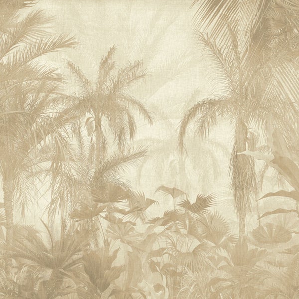 Tapete mit Dschungelmotiv und Palmen