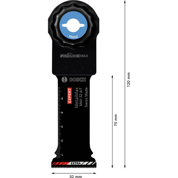 Bosch Expert MetalMax Starlock Max MAII 32 AIT Tauchsägeblatt für Multifunktionswerkzeuge 70 x 32 mm - 2608900022