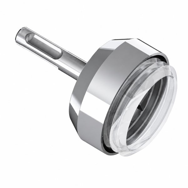 Bosch Staubabsaugung Adapter für SDS plus Bohrer, Metallgehäuse mit transparentem Saugring