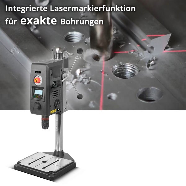 Standbohrmaschine mit Laser zur exakten Markierung für Bohrungen.