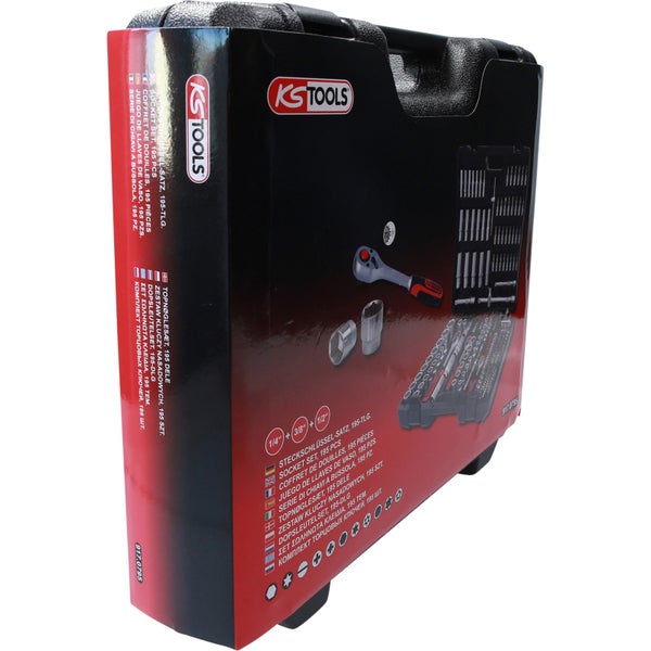 KS TOOLS 1/4+ 3/8+ 1/2 Steckschlüssel-Satz 195tlg. - 917.0795
