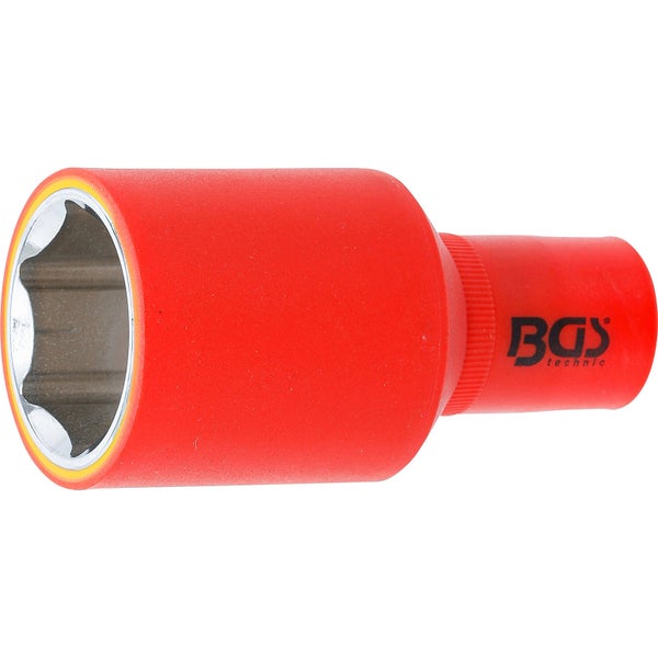 BGS VDE-Steckschlüssel-Einsatz Sechskant Antrieb Innenvierkant 12,5 mm (1/2) SW 32 mm - 72082