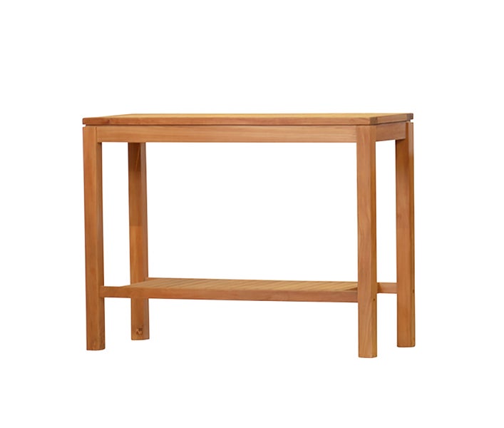 Teak Konsolentisch Konsole Teakholz 120 x 45 cm premium für Garten Terrasse Balkon