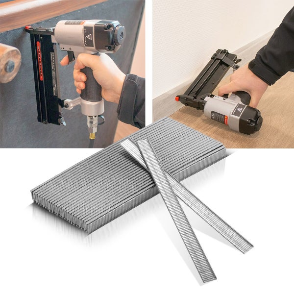 STAHLWERK Druckluft Nägel 10 mm Gauge 18 (1,25 x 1,05 mm) 2 mm Kopf 5.000er Set