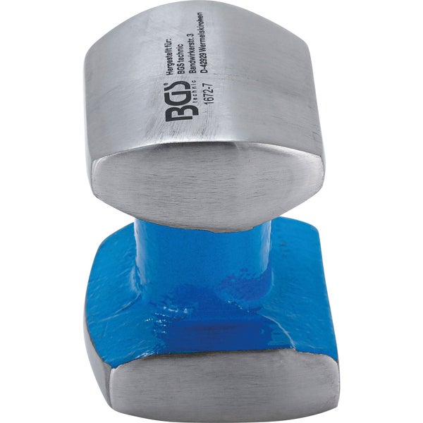 BGS technic Karosseriehammer mit Stahlkopf und blauem Griff