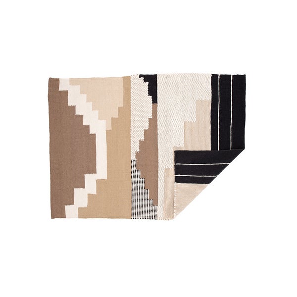 Aston Teppich 350x254cm Braun. 254 X 350 X 2 cm