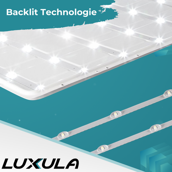 Luxula Logo, Backlit Technologie, LED-Leuchte