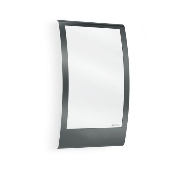 Moderne Steinel LED Wandleuchte mit geschwungenem Design für den Außenbereich