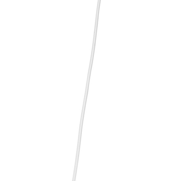 Ein einzelnes, gerades Textilkabel für Lampen.