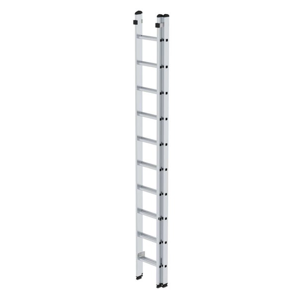 PROREGAL Sprossen-Schiebeleiter 2-Teilig Ohne Traverse 2 x 10 Sprossen