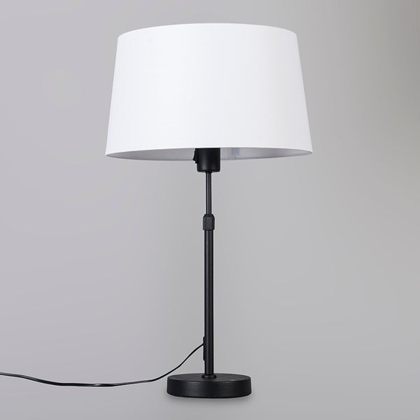 Tischleuchte mit Lampenschirm und verstellbarem Ständer