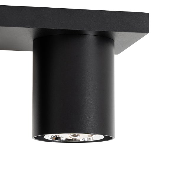 Schwarze Deckenleuchte